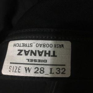 Black Vintage Diesel Jeans.